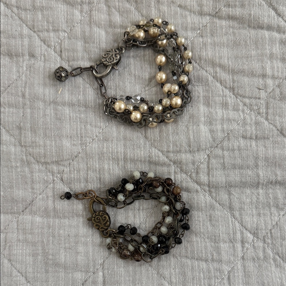 Elegant Pearl and Chain Bracelet